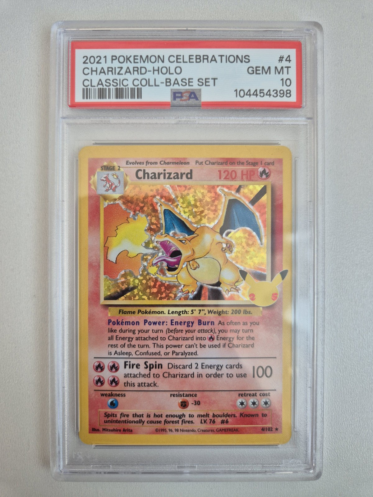 PSA 10 Charizard Celebrations 4/102 Pokemon Card Ultra Rare GEM MINT 💎