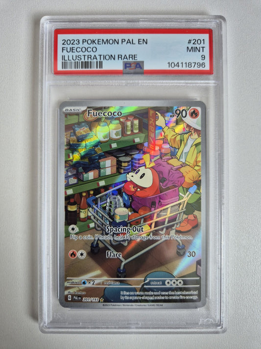 PSA 9 Fuecoco 201/193 Pokémon TCG Paldea Evolved Illustration Rare MINT