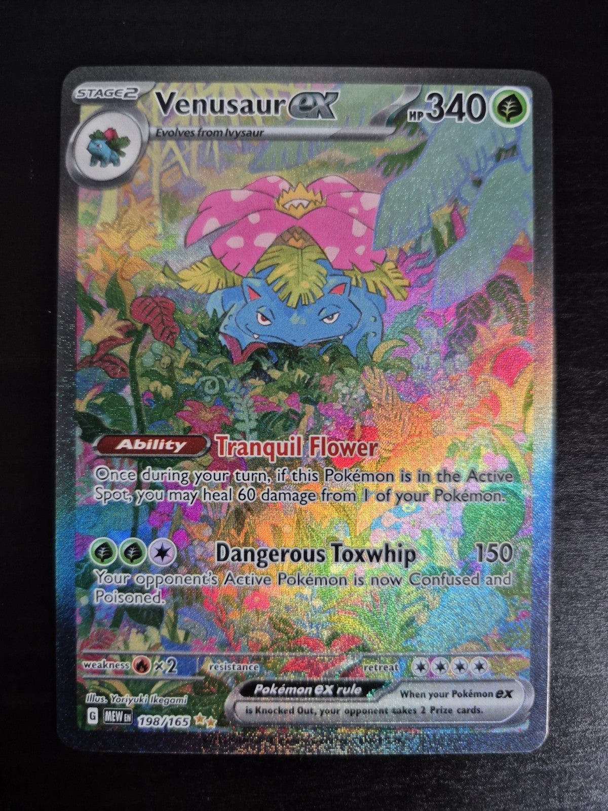 Pokémon TCG Venusaur ex Scarlet & Violet-151 198/165 Holo Special Illustration