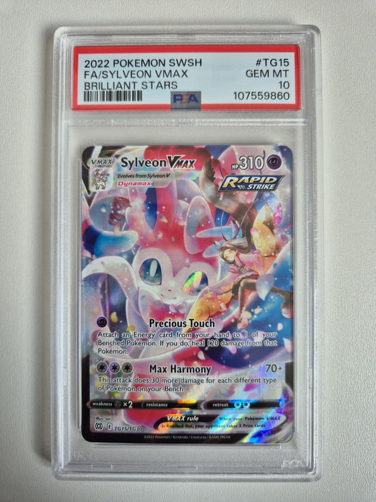 PSA 10 Sylveon VMAX TG15/TG30 Pokémon Brilliant Stars Trainer Gallery GEM MINT