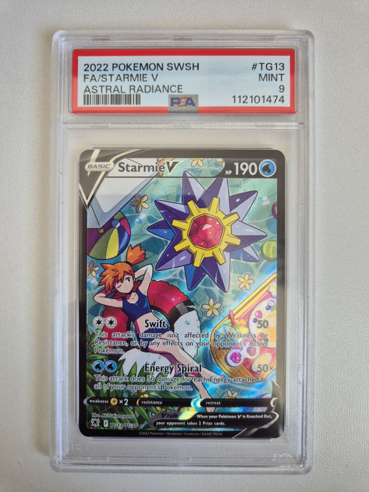 PSA 9 Starmie V TG13/TG30 Astral Radiance Trainer Gallery Pokemon TCG MINT