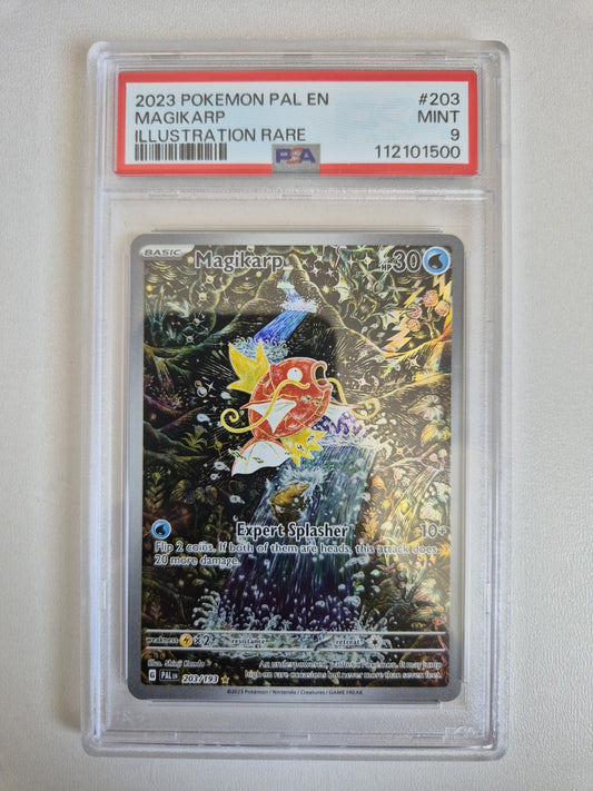 PSA 9 Magikarp Illustration Rare Paldea Evolved 203/193 Pokémon TCG MINT