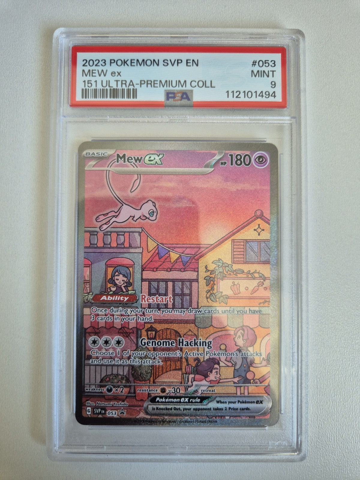 PSA 9 Mew ex SVP 053 151 UPC Set Black Star Promo Pokemon Card TCG MINT