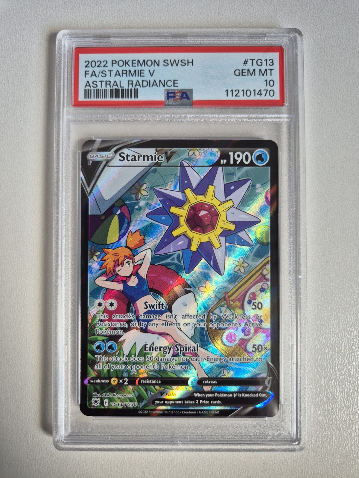 PSA 10 Starmie V Trainer Gallery #TG13 Astral Radiance 2022 Pokemon GEM MINT