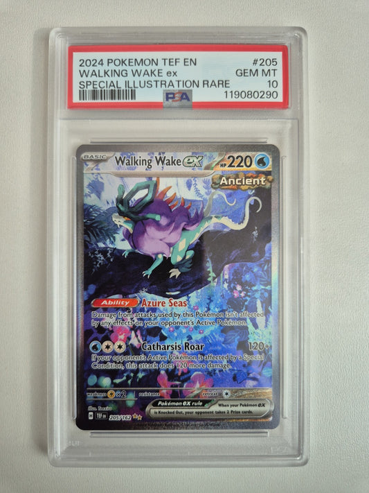 PSA 10 Walking Wake ex 205/162 Temporal Forces Ultra Rare SIR Pokémon GEM MINT