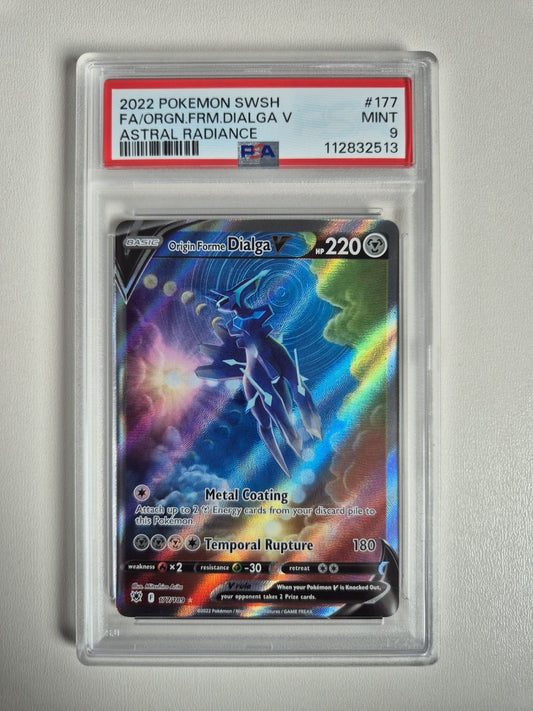 PSA 9 Origin Forme Dialga V Astral Radiance 177/189 Alt Art Pokemon Card MINT