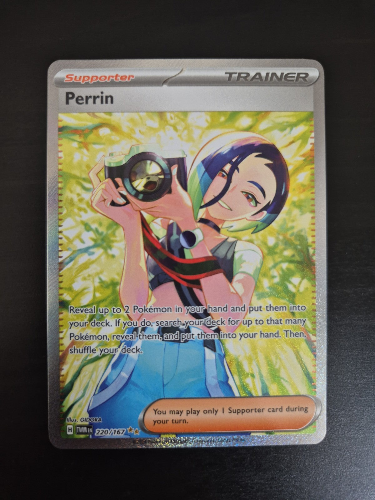 Perrin 220/167 Twilight Masquerade SIR Scarlet & Violet Pokémon TCG Card NM
