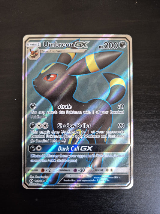 Umbreon GX 142/149 Pokemon Sun & Moon Base Set Full Art Near Mint Condition