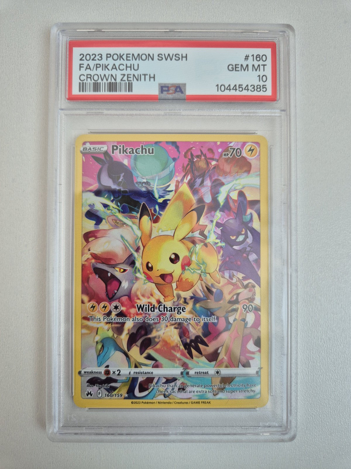 PSA 10 Pikachu 160/159 Crown Zenith Secret Rare Pokémon TCG GEM MINT