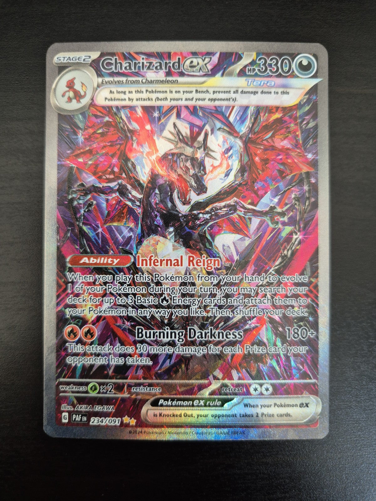 Pokémon TCG Charizard ex Scarlet & Violet: Paldean Fates 234/091 Holo NM/M