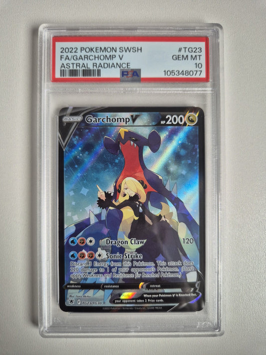 Pokemon TCG Garchomp V TG23/TG30 Astral Radiance PSA 10 Gem Mint