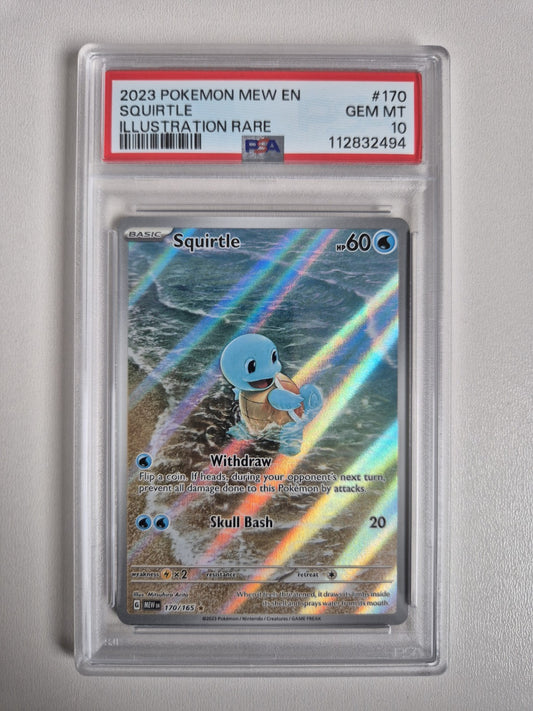 PSA 10 Squirtle 170/165 Scarlet & Violet 151  Holo Illustration Rare Pokémon