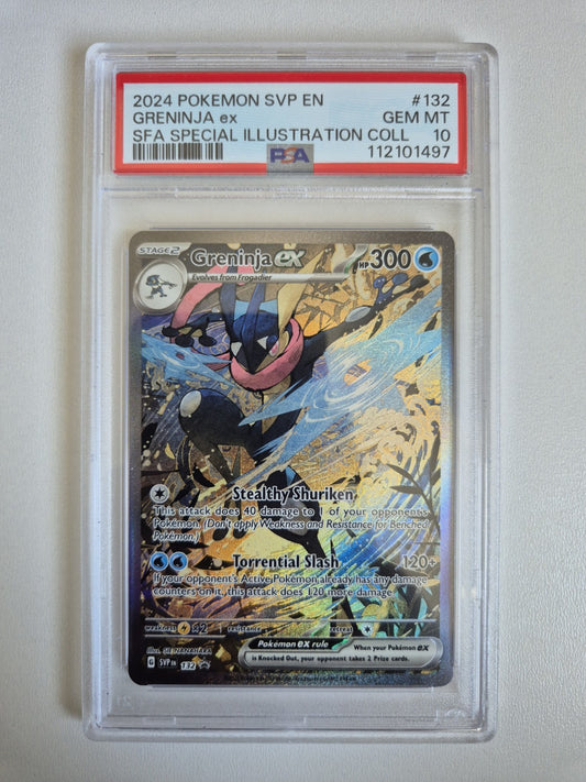PSA 10 Greninja ex SVP 132 Shrouded Fable Black Star Promo S&V Pokemon GEM MINT