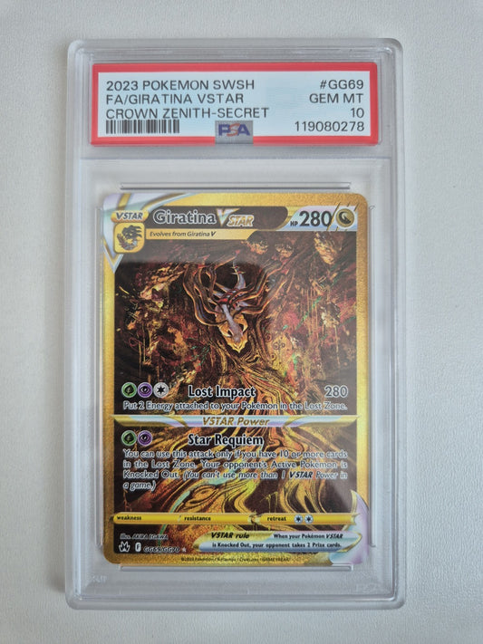PSA 10 Giratina VSTAR GG69/GG70 Crown Zenith Galarian Gallery Pokémon GEM MINT