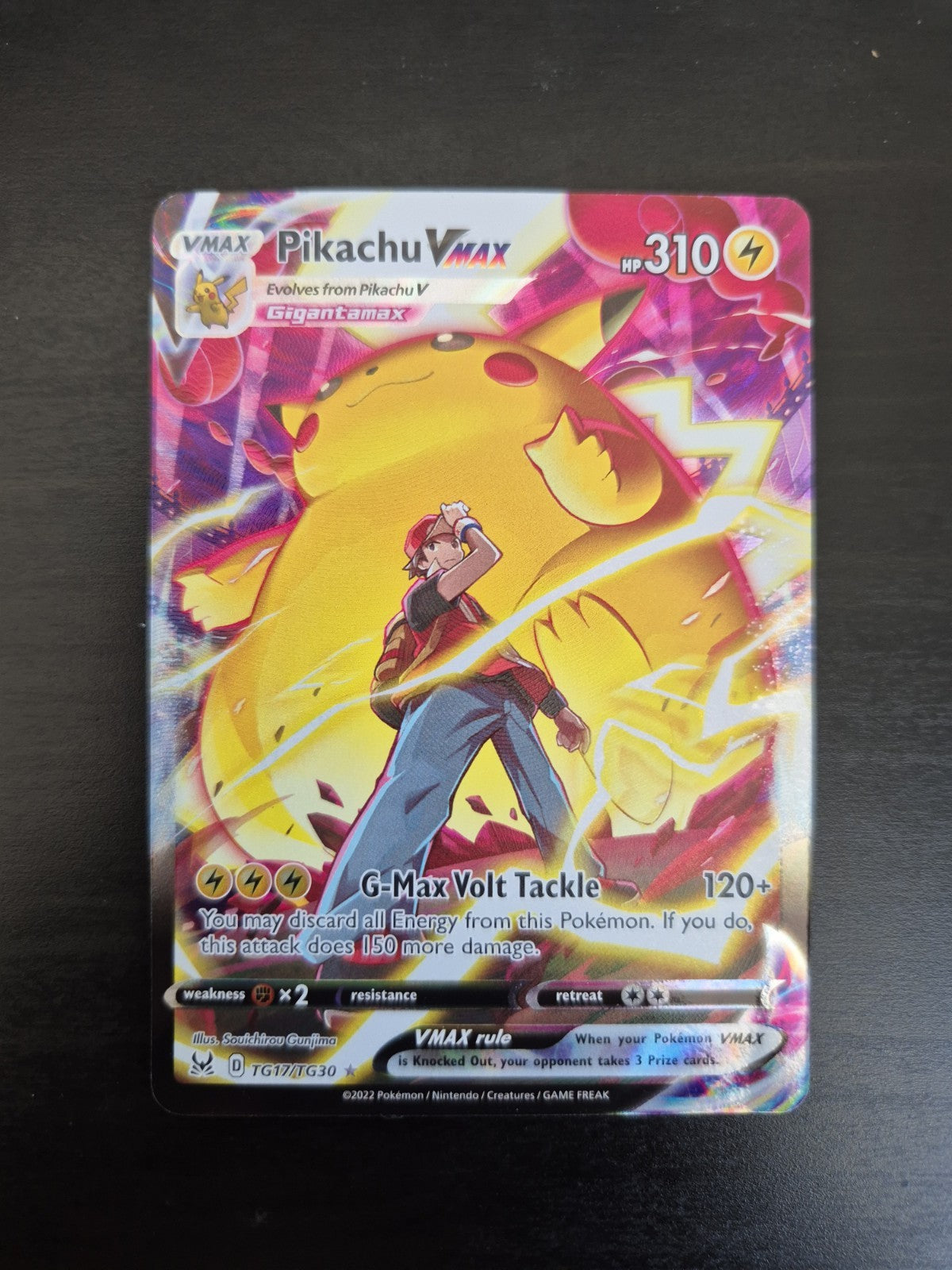 Pikachu VMAX TG17/TG30 Lost Origin Trainer Gallery Holo Pokémon TCG Near Mint