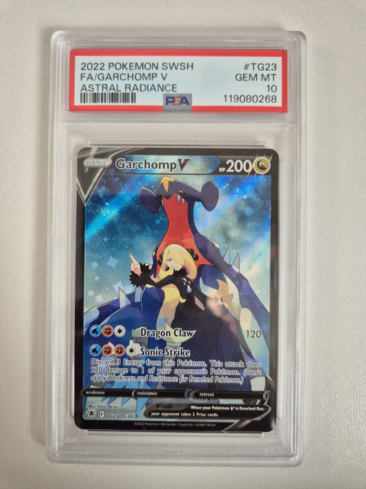 PSA 10 Garchomp V TG23/TG30 Astral Radiance Trainer Gallery Pokemon TCG GEM MINT