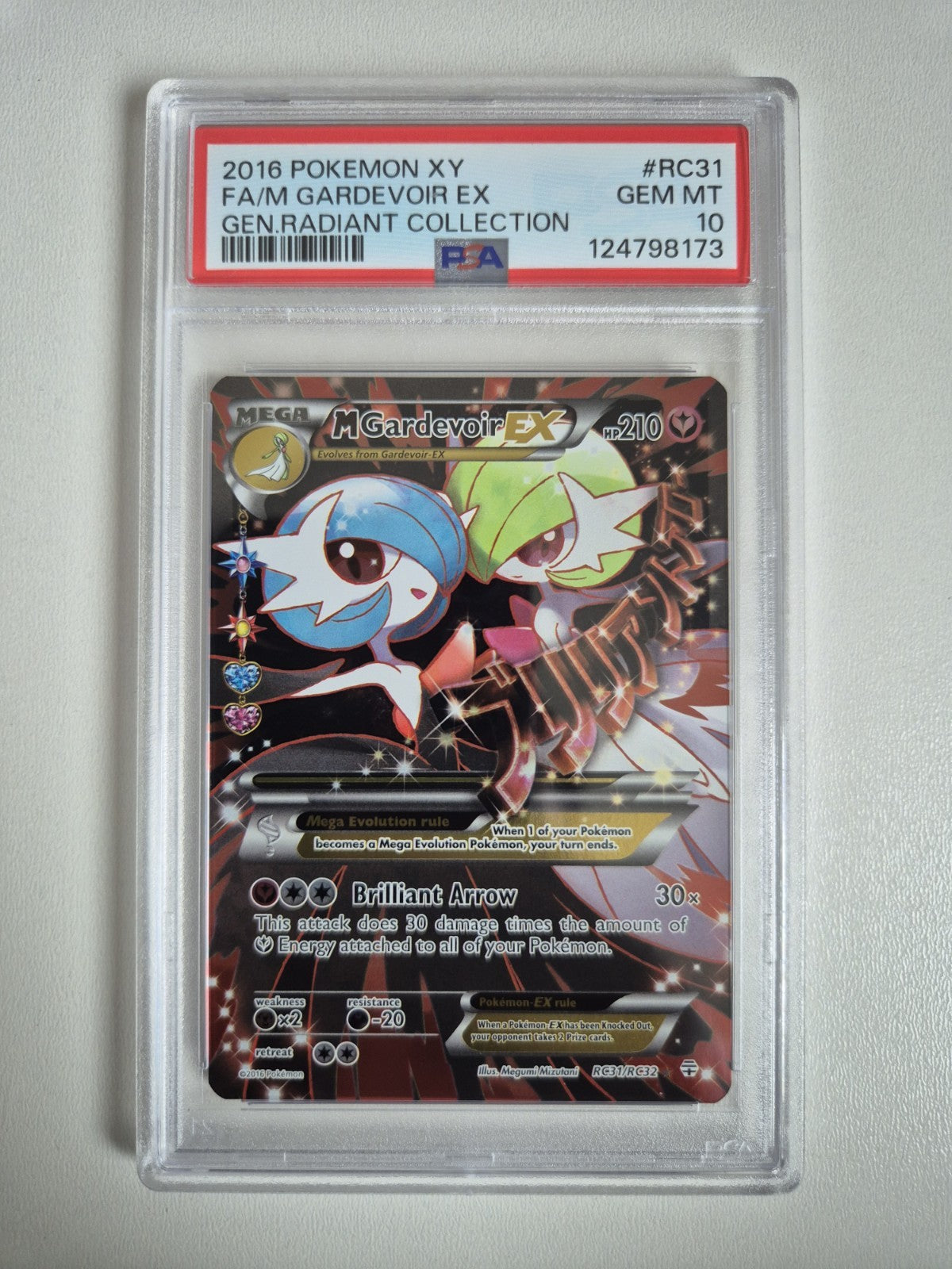 PSA 10 M Gardevoir EX Full Art RC31/RC32 Radiant Collection Pokemon GEM MINT