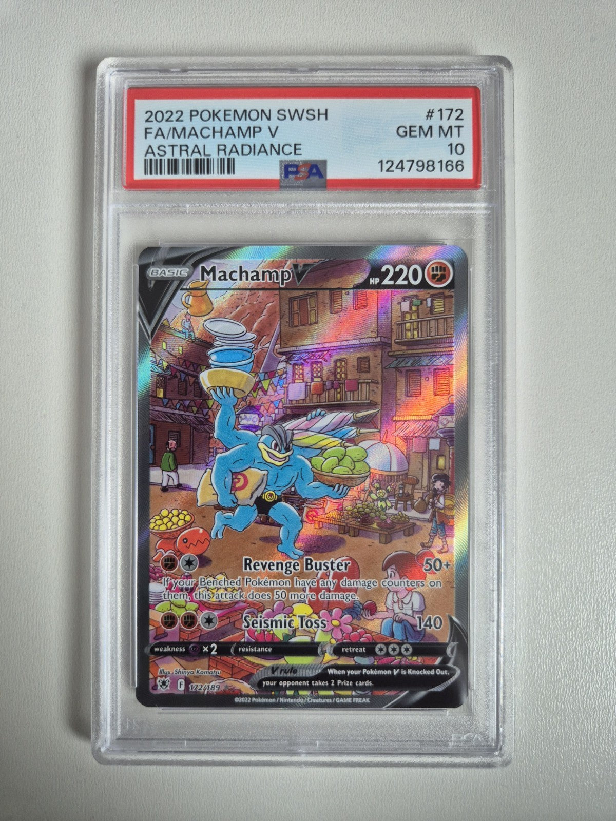 PSA 10 Machamp V 172/189 Astral Radiance Alt Art Ultra Rare Pokémon GEM MINT