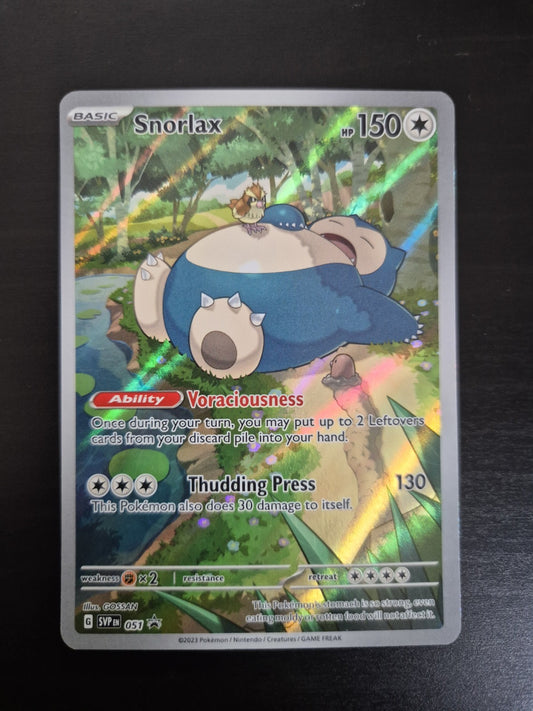 Snorlax 151 Black Star Promo SVP 051 Illustration Rare Pokémon TCG Near Mint