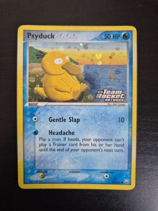Psyduck 70/109 EX Team Rocket Returns Stamped Reverse Holo Pokemon Card  - LP