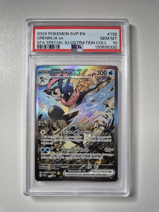 PSA 10 Greninja ex SVP 132 Shrouded Fable Promo Card Pokemon GEM MINT