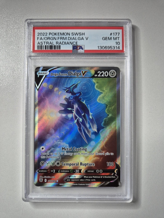 PSA 10 Origin Forme Dialga V 177/189 Astral Radiance Alt Art Ultra Rare GEM MINT