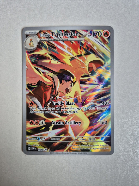 Ethan's Typhlosion 190/182 Destined Rivals Illustration Rare Pokémon Near Mint