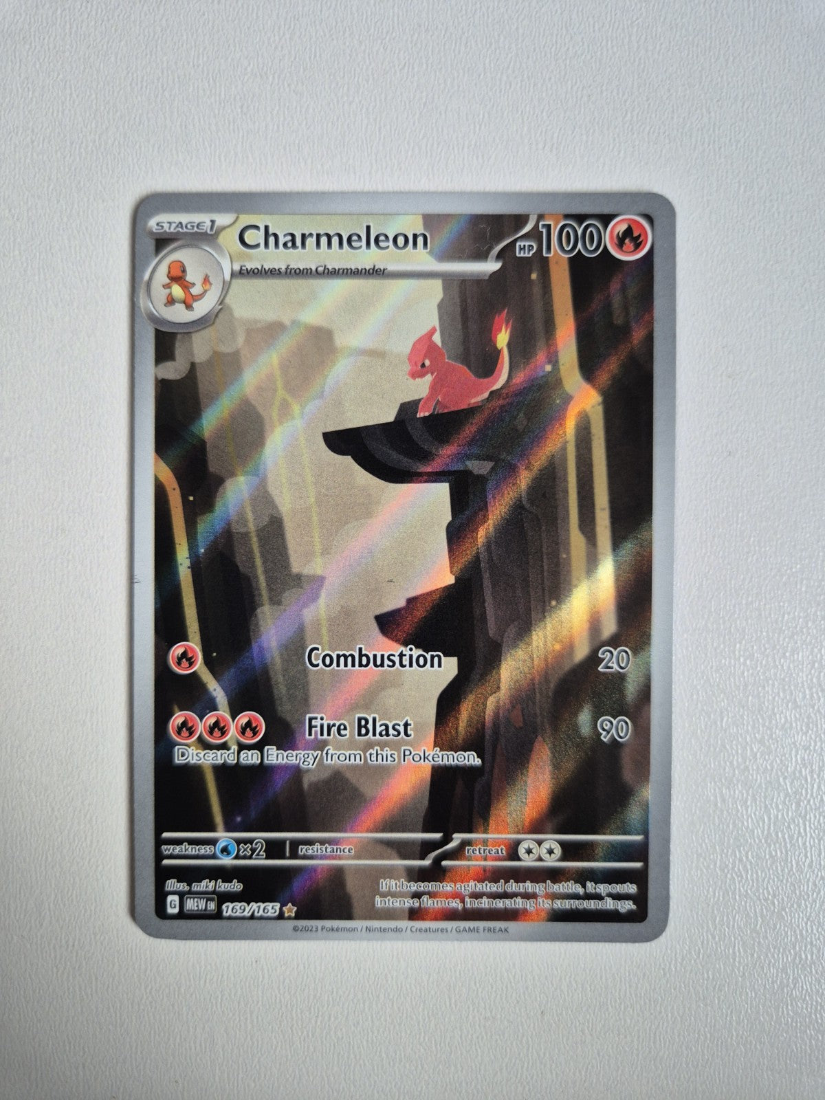 Charmeleon 169/165 Scarlet Violet-151 Illustration Rare Pokémon Near Mint
