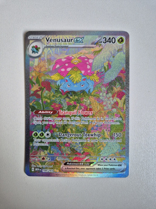 Venusaur EX Scarlet Violet 198/165 Special Illustration Rare Pokémon Near Mint