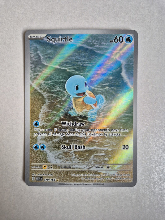 Squirtle 170/165 Scarlet 151 Illustration Rare Holo Pokemon Card Near Mint