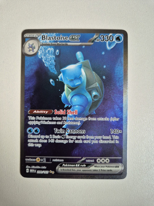Blastoise 200/165 English 151 Special Illustration Rare Pokémon TCG Near Mint