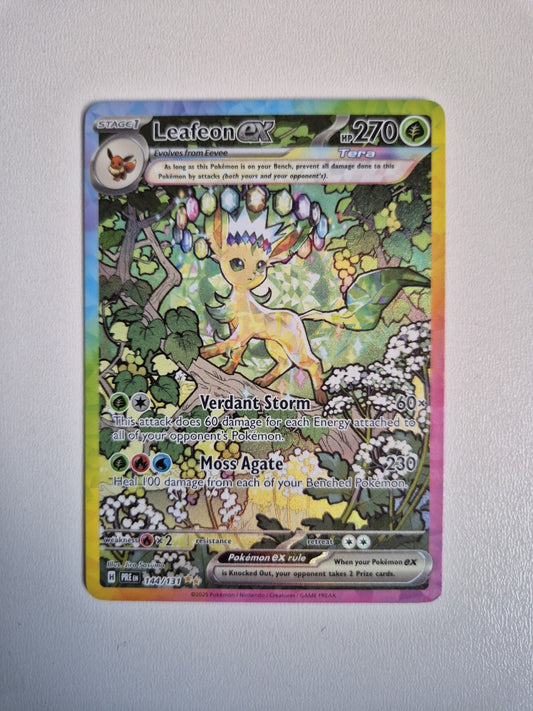 Leafeon ex 144/131 Prismatic Evolutions Special Illustration Rare Pokémon NM