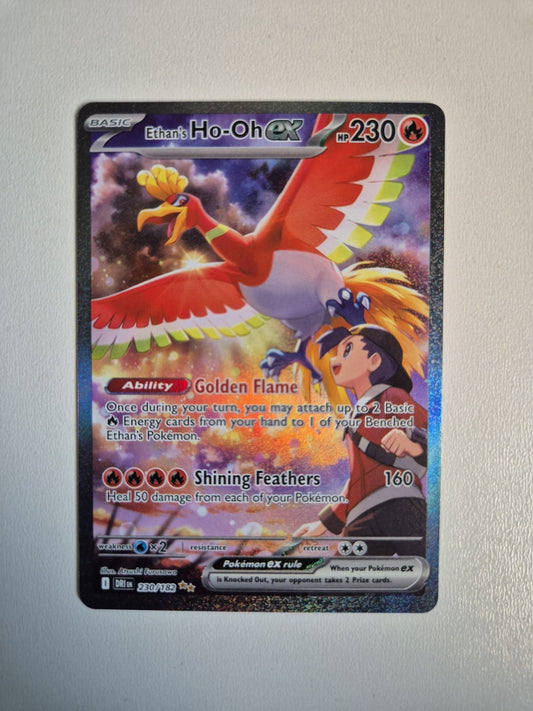 Ethans Ho-Oh ex 230/182 Destined Rivals Special Illustration Rare Pokémon NM