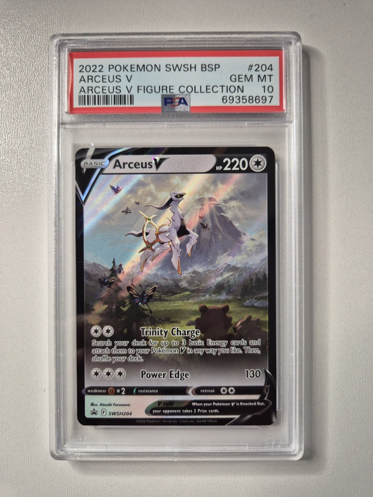 PSA 10 Arceus V Figure Collection Black Star Promo SWSH204 Pokemon GEM MINT