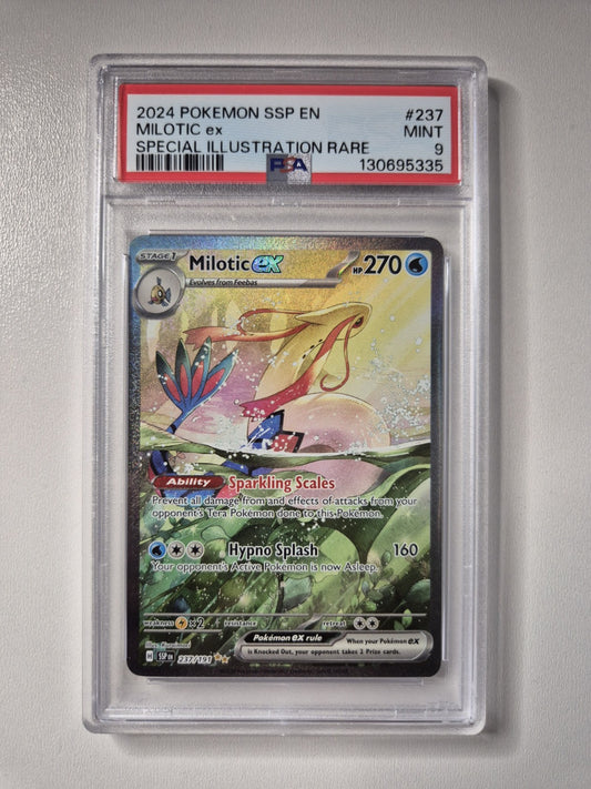 PSA 9 Milotic ex Surging Sparks 237/191 SIR Ultra Rare Holo Pokemon Card MINT