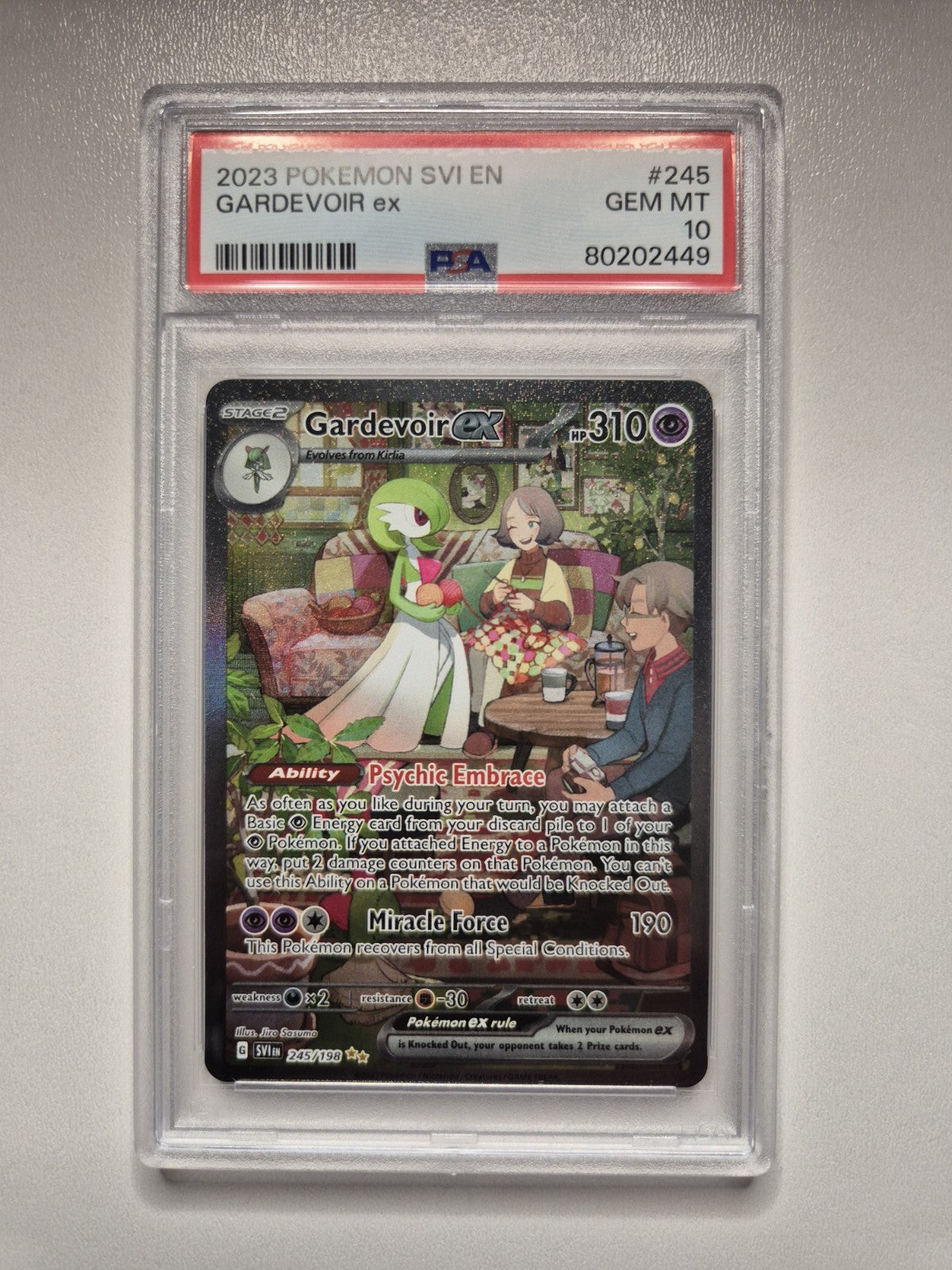 PSA 10 Gardevoir ex 245/198 Scarlet & Violet Base SIR Pokémon TCG GEM MINT