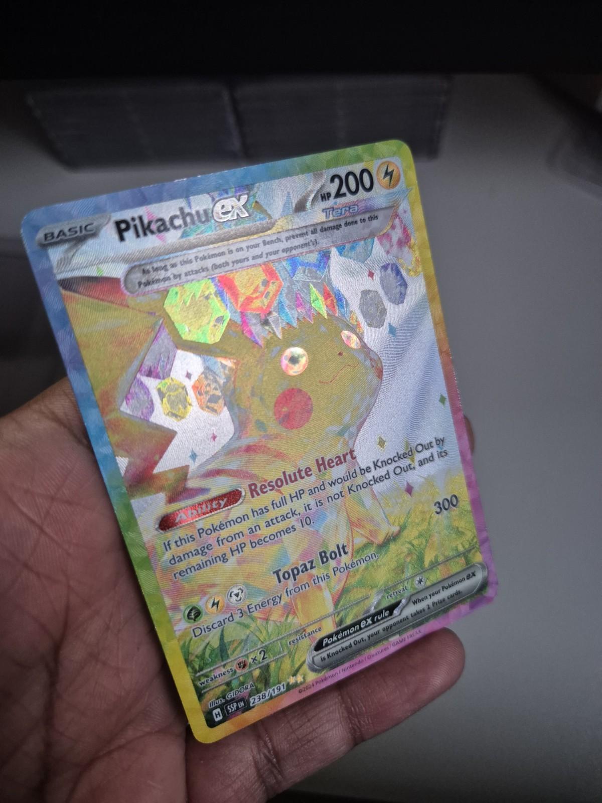 Pikachu ex 238/191 Sv08: Surging Sparks Holo Ultra Rare Pokemon TCG Near Mint