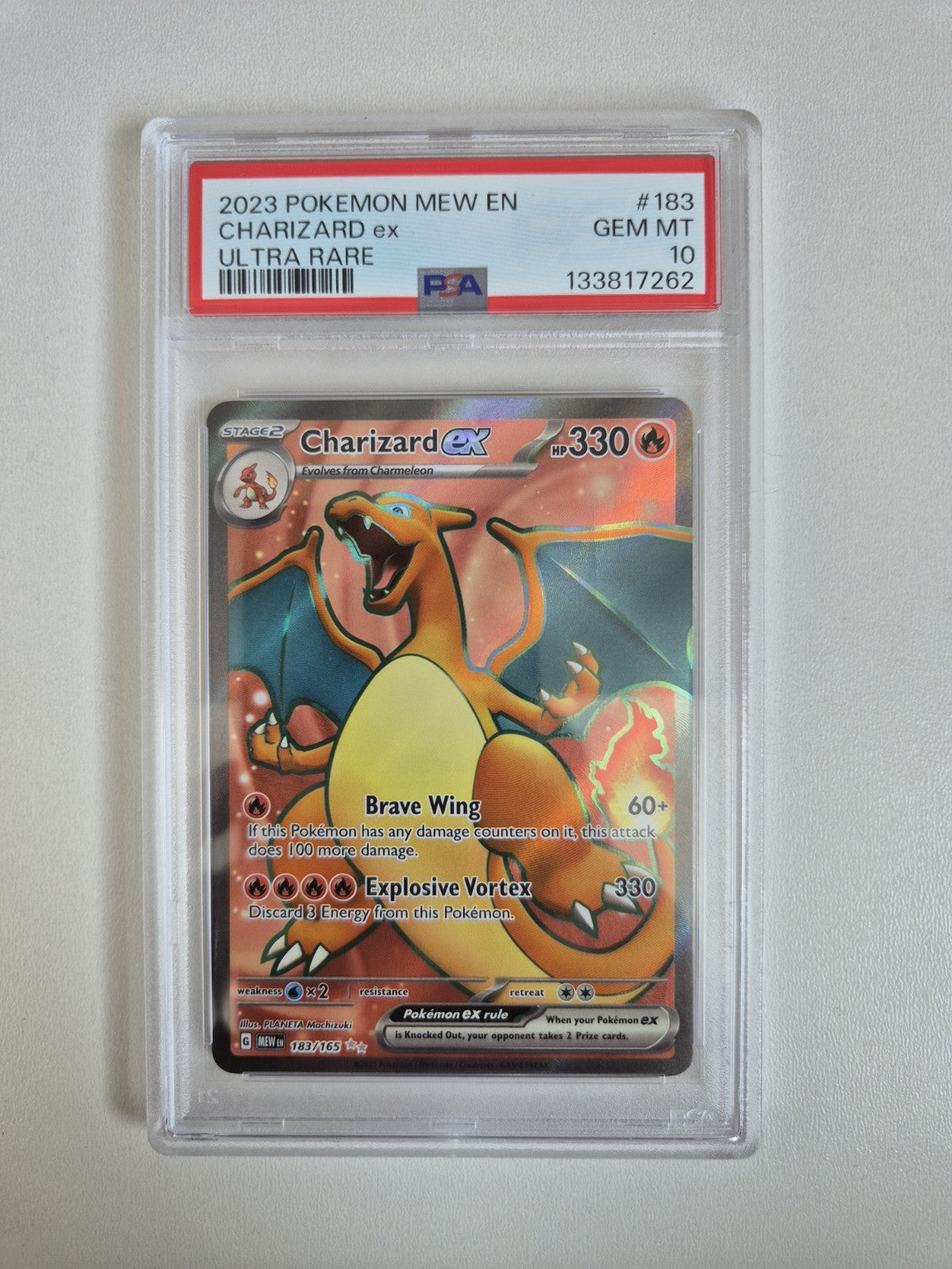 PSA 10 Charizard ex 183/165 Scarlet & Violet 151 Pokemon TCG English GEM MINT
