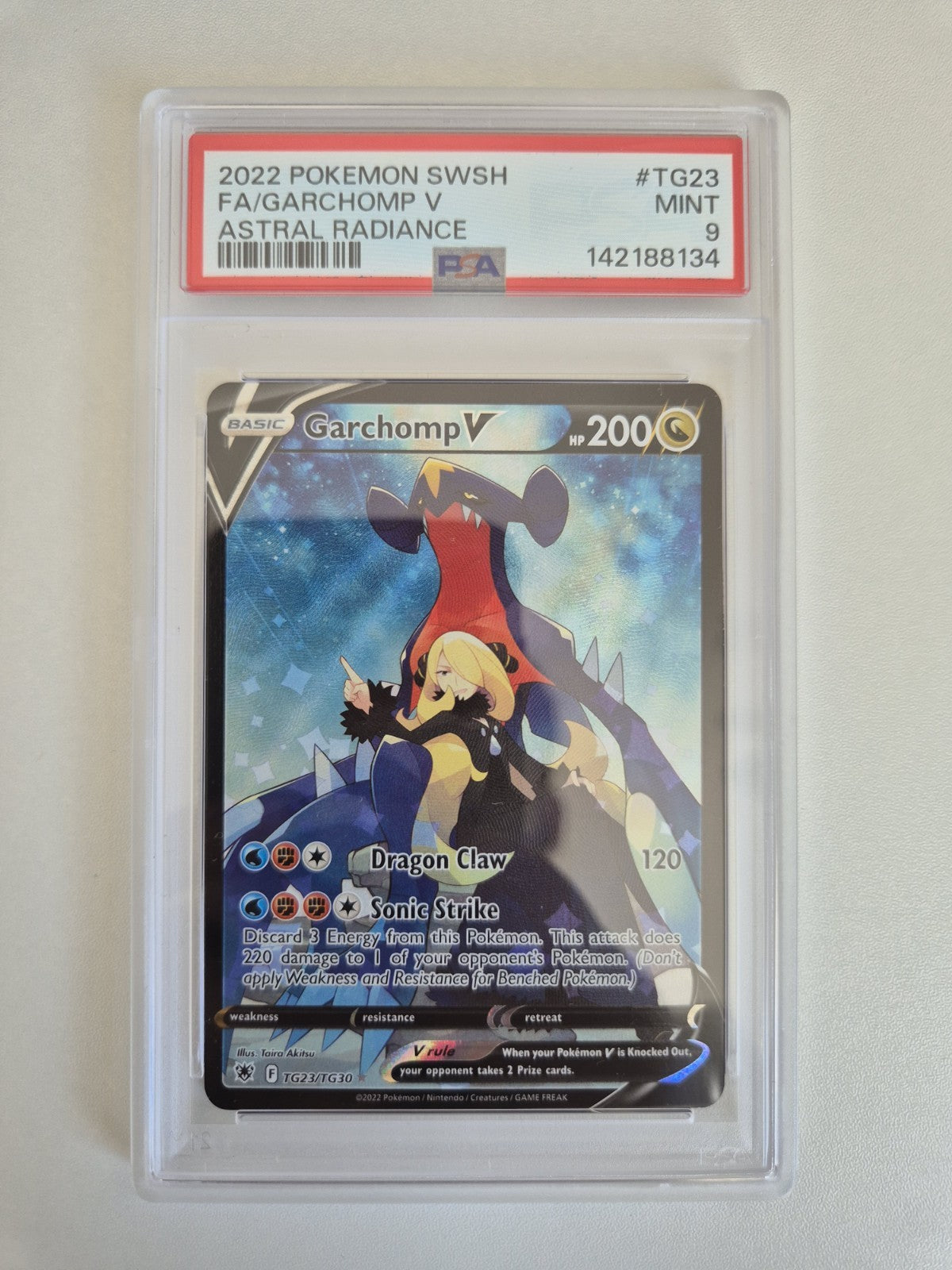 PSA 9 Garchomp V TG23/TG30 Astral Radiance Ultra Rare Holo Pokemon Card MINT