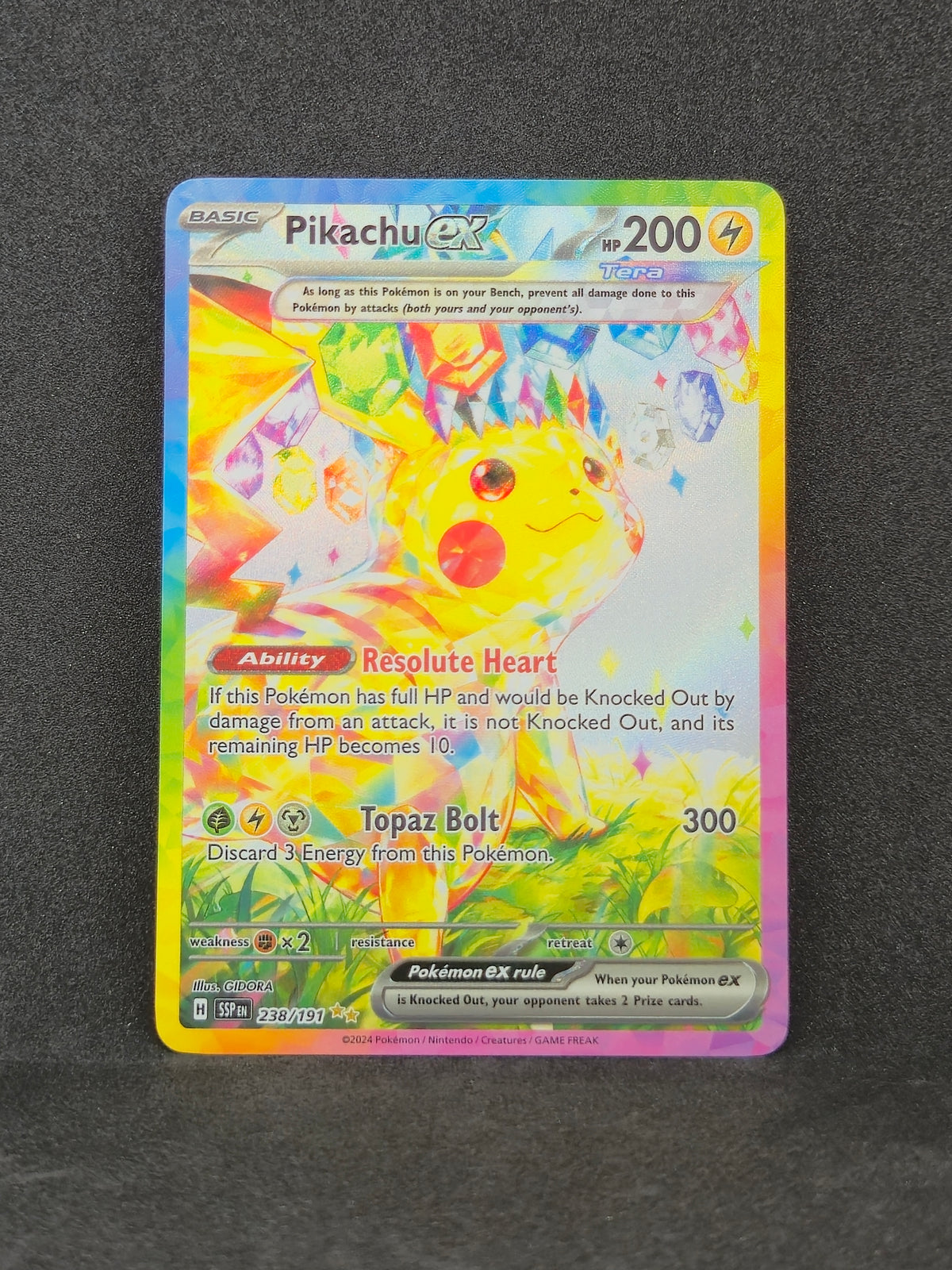 Pikachu ex Surging Sparks #238