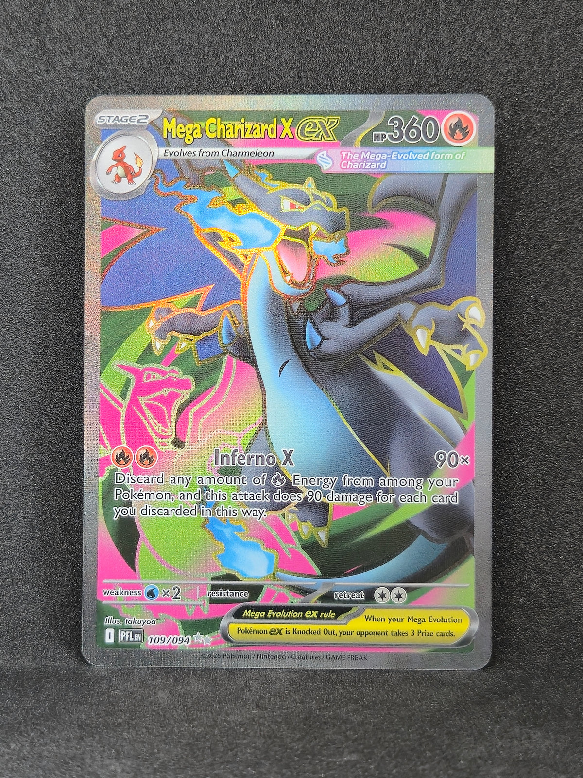 Mega Charizard X ex Phantasmal Flames #109