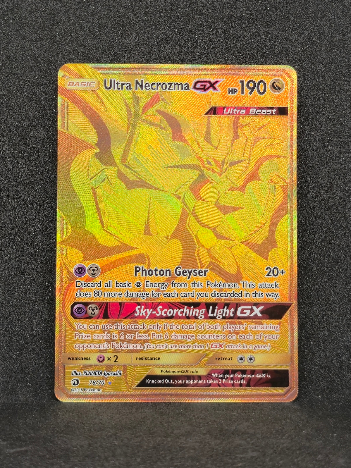 Ultra Necrozma GX Dragon Majesty #78