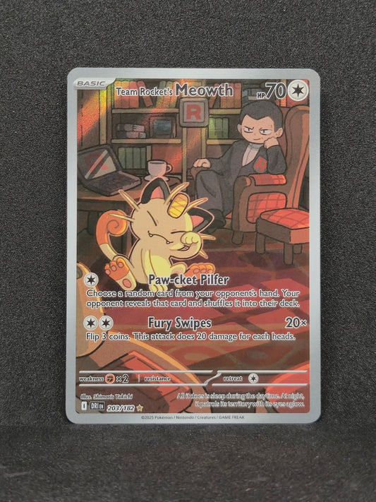 Team Rocket's Meowth Destined Rivals #203