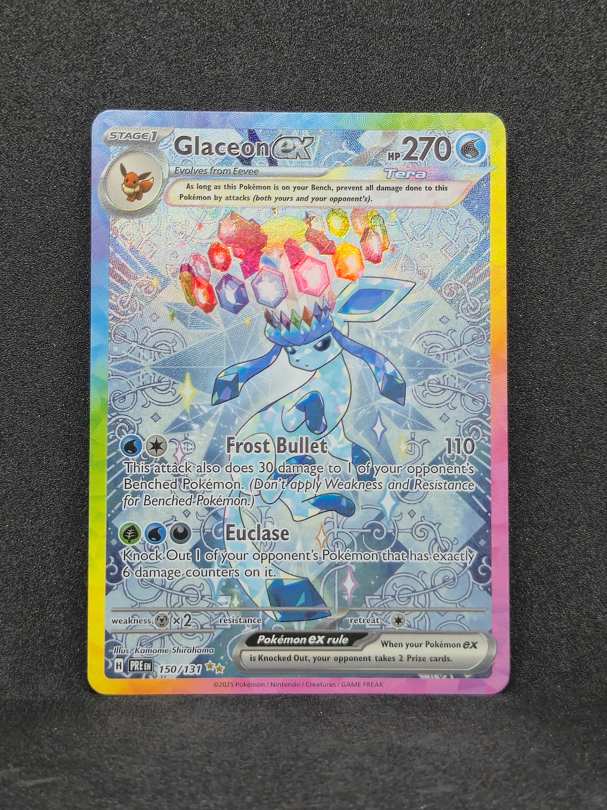 Glaceon ex Prismatic Evolutions #150