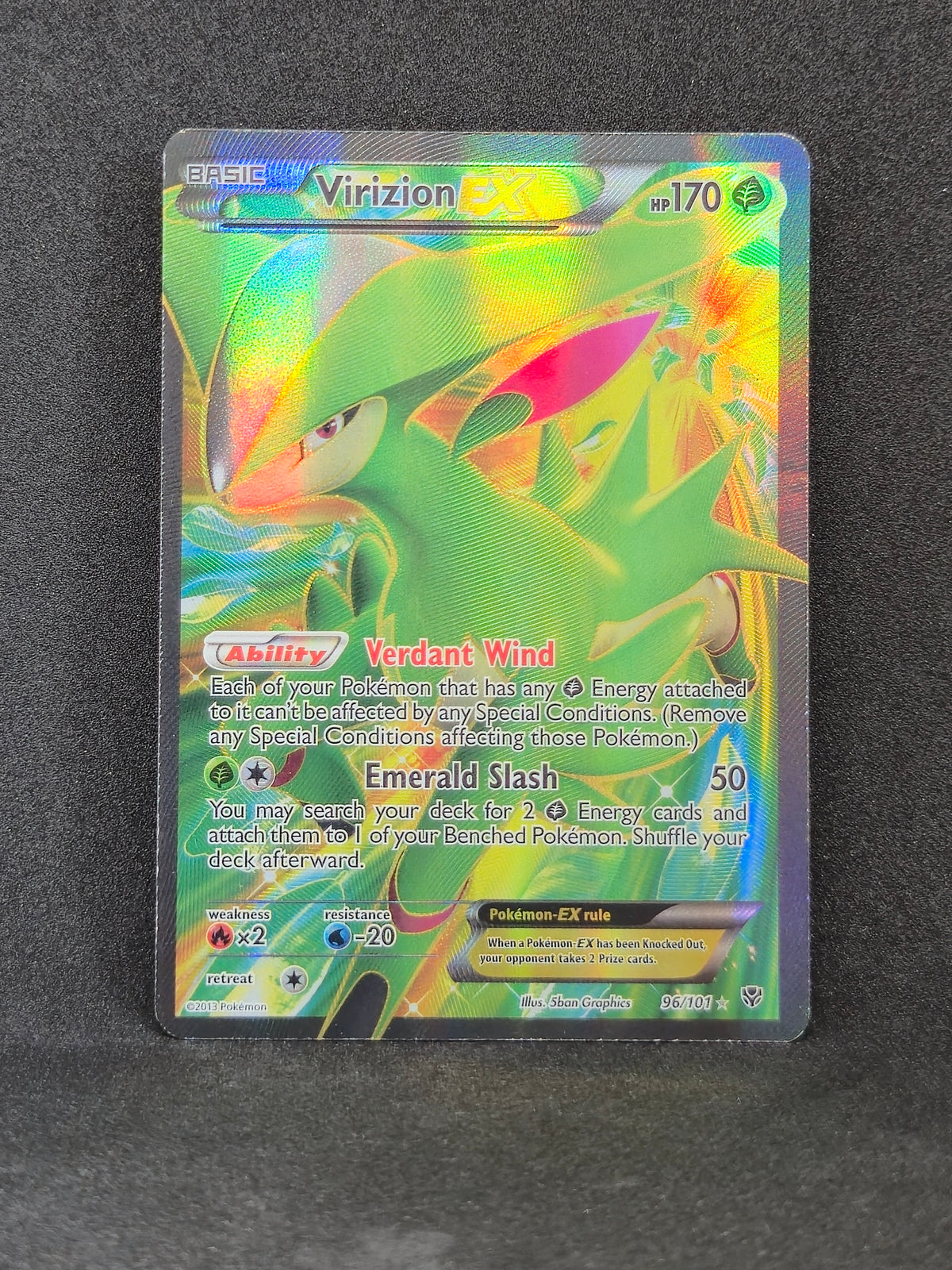 Virizion EX Plasma Blast #96