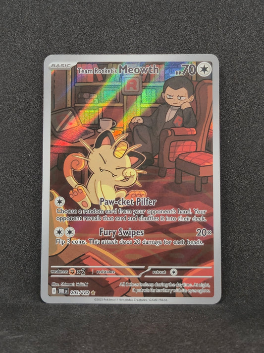 Team Rocket's Meowth Destined Rivals #203
